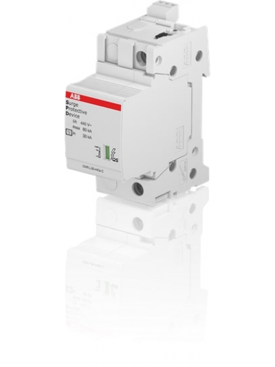 ABB, 1 Pole, 440V, 80kA, TYPE 2-METAL OXIDE VARISTOR, SPD