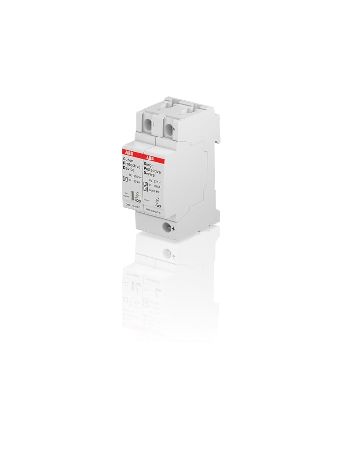 ABB, 1 Pole+N, 275V, 40kA, TYPE 2, SPD