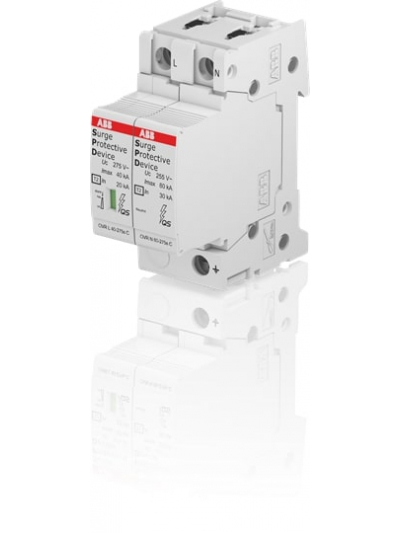 ABB, 1 Pole+N, 275V, 40kA, TYPE 2, SPD