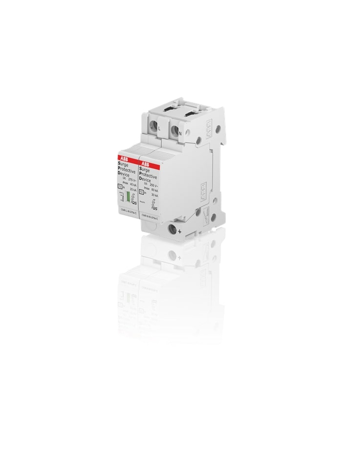 ABB, 1 Pole+N, 275V, 40kA, TYPE 2, SPD