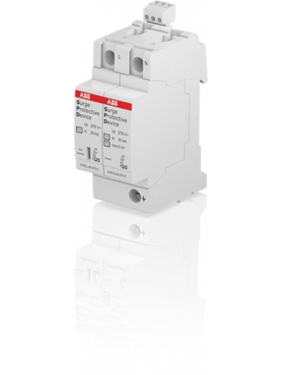 ABB, 1 Pole+N, 275V, 40kA, TYPE 2, SPD