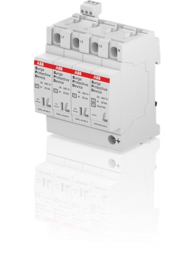 ABB, 3 Pole+N, 440V, 40kA, TYPE 2, SPD