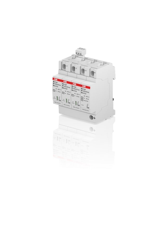 ABB, 3 Pole+N, 440V, 40kA, TYPE 2, SPD