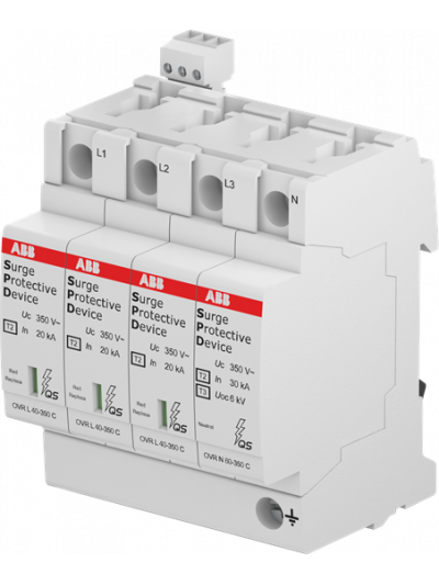ABB, 3 Pole+N, 440V, 80kA, TYPE 2, SPD