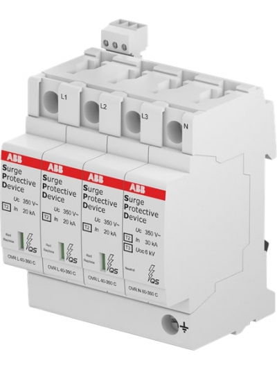 ABB, 3 Pole+N, 440V, 80kA, TYPE 2, SPD