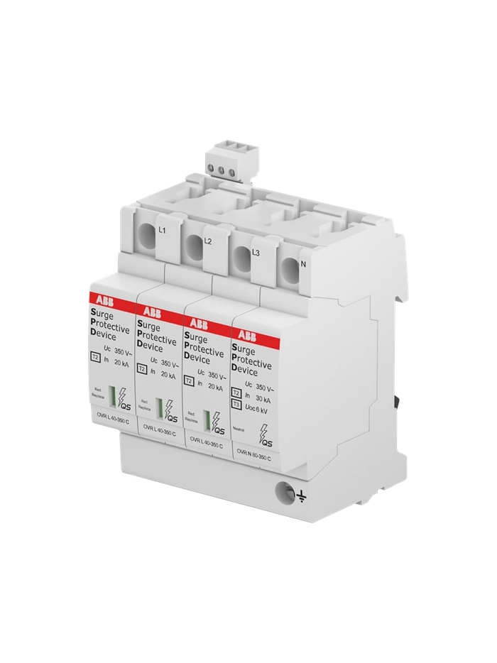 ABB, 3 Pole+N, 440V, 80kA, TYPE 2, SPD