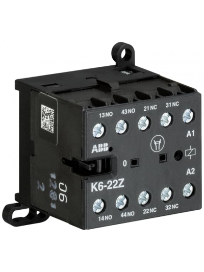 ABB, 220-240V AC, K6-22Z MINI AUXILIARY CONTACTOR