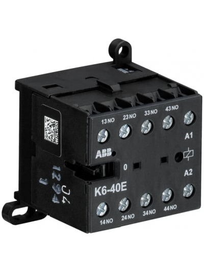 ABB, 380-415V AC, K6-40E MINI AUXILIARY CONTACTOR