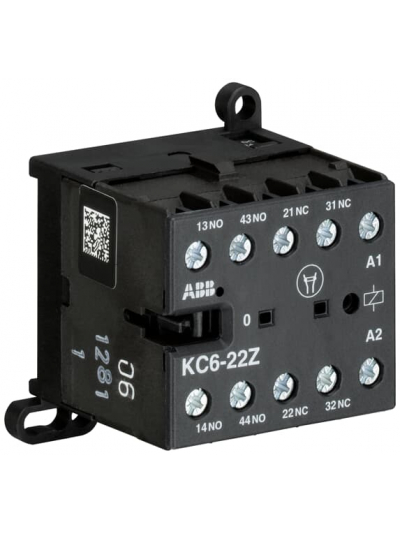 ABB, 110-125V DC, KC6-22Z MINI AUXILIARY CONTACTOR