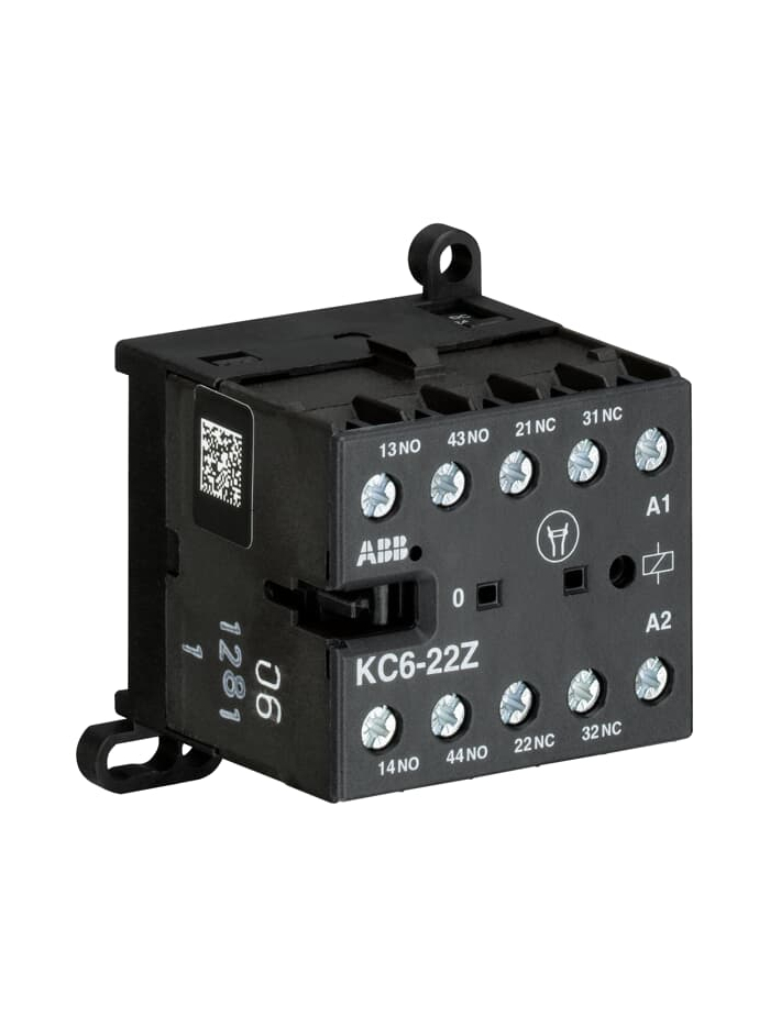 ABB, 110-125V DC, KC6-22Z MINI AUXILIARY CONTACTOR
