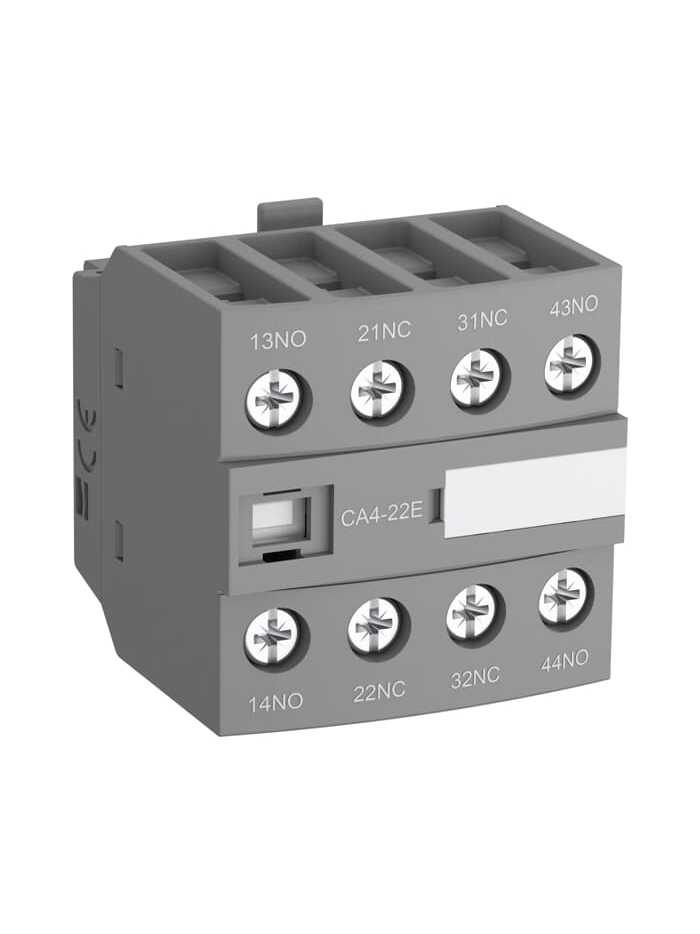 ABB, 4 Pole, CA4-40E Type, Auxiliary Contact Block for CONTACTOR