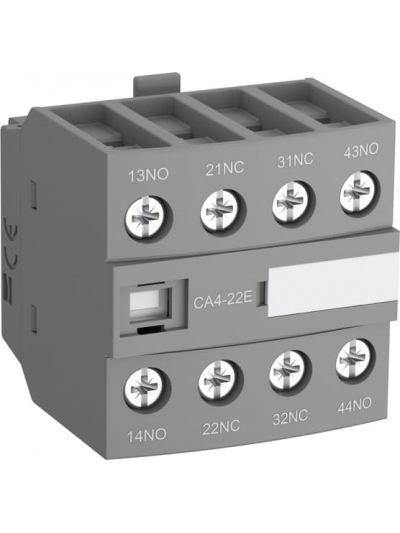 ABB, 4 Pole, CA4-04E Type, Auxiliary Contact Block for CONTACTOR