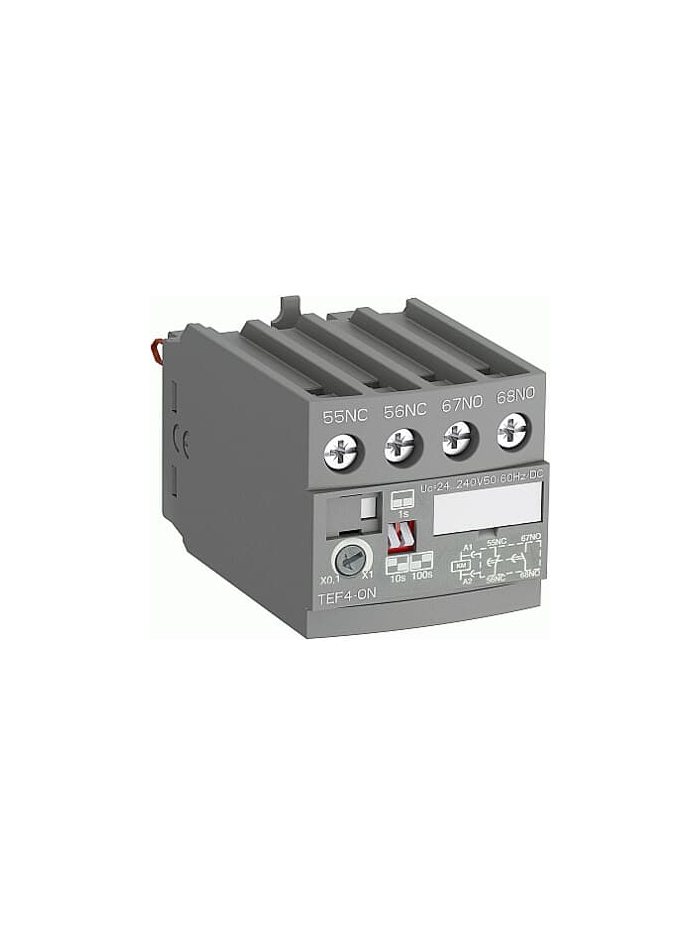ABB, 0.1-1s, ON Delay, TEF4 ON Type, Electronic Timer for CONTACTOR