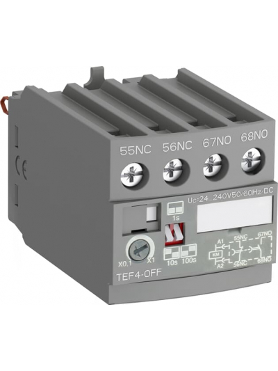 ABB, 10-100s, OFF Delay, TEF4 OFF Type, Electronic Timer for CONTACTOR