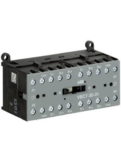 ABB, 12A, 3 Pole, 110-125V DC, MINI REVERSING CONTACTOR
