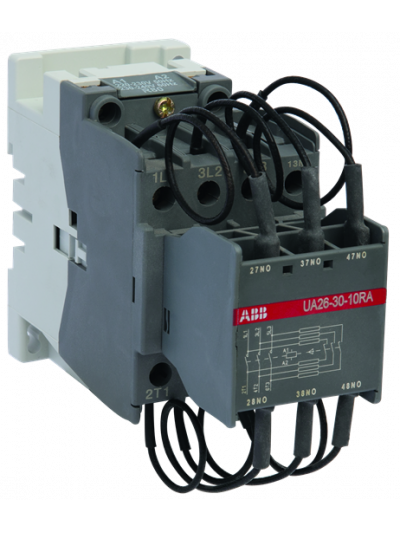 ABB, 22kVAr, 3 Pole, 220-230V AC, UA CONTACTOR FOR CAPACITOR SWITCHING 