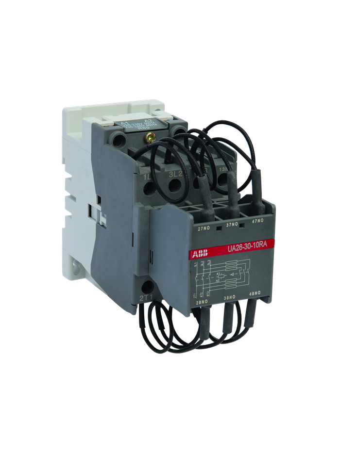 ABB, 22kVAr, 3 Pole, 220-230V AC, UA CONTACTOR FOR CAPACITOR SWITCHING 