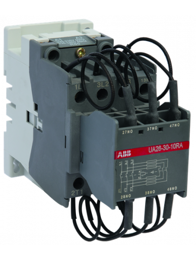 ABB, 22kVAr, 3 Pole, 400-415V AC, UA CONTACTOR FOR CAPACITOR SWITCHING 