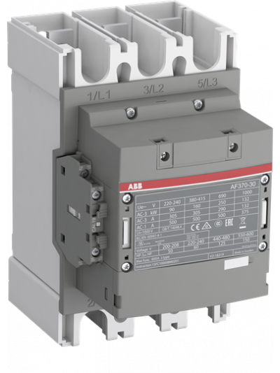 ABB, 200kVAr, 3 Pole, 48-130V AC/DC, AF CONTACTOR FOR CAPACITOR SWITCHING 