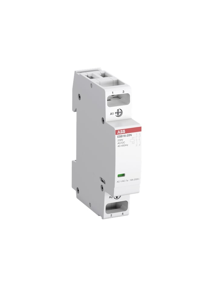 ABB, 24V AC/DC, ESB16-20N-01 Type, ESB INSTALLATION CONTACTOR