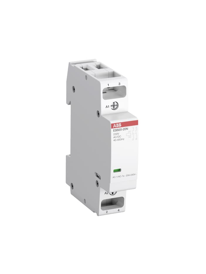 ABB, 24V AC/DC, ESB16-20N-01 Type, ESB INSTALLATION CONTACTOR