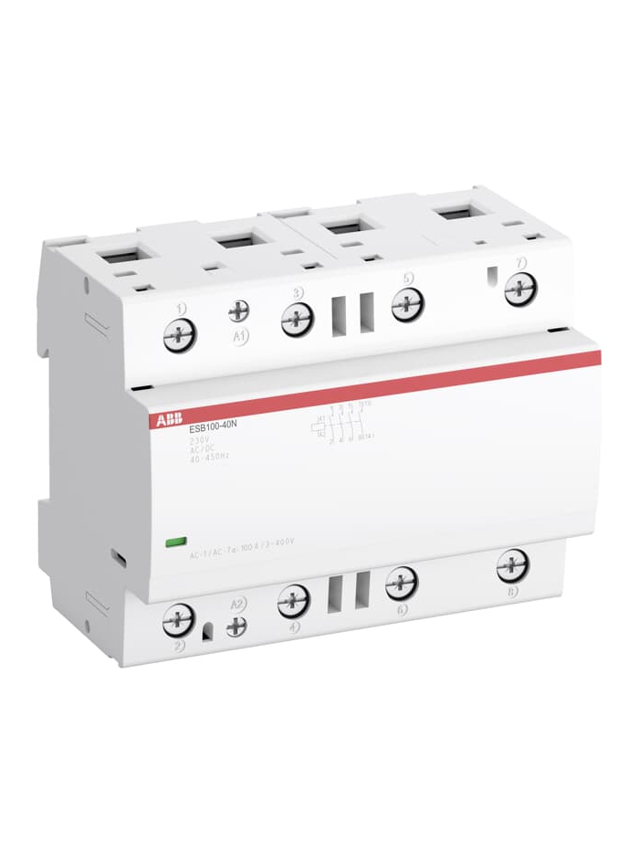 ABB, 24V AC/DC, ESB100-40N-01 Type, ESB INSTALLATION CONTACTOR