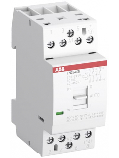 ABB, 24V AC/DC, EN25- 40N- 01 Type, EN INSTALLATION CONTACTOR