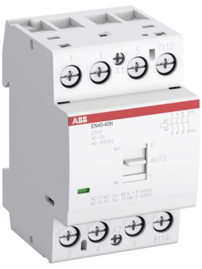 ABB, 230V AC/DC, EN40-30N-06 Type, EN INSTALLATION CONTACTOR