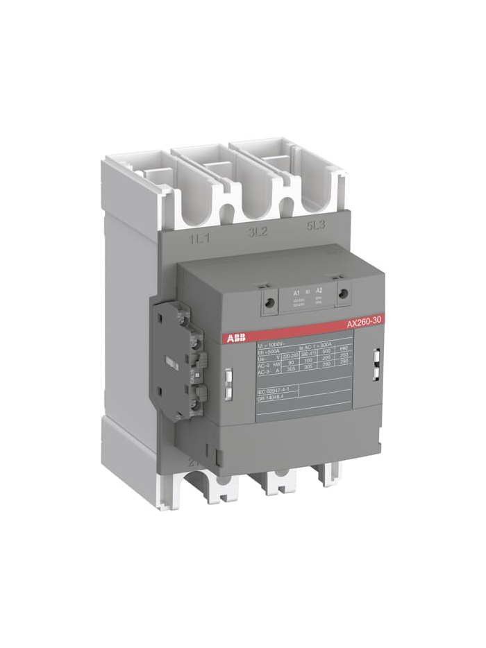 ABB, 265A, 3 Pole, 110V AC, AX CONTACTOR
