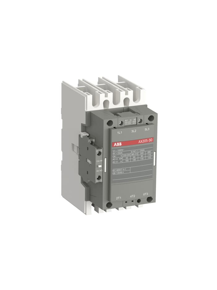 ABB, 205A, 3 Pole, 220-230V AC, AX CONTACTOR