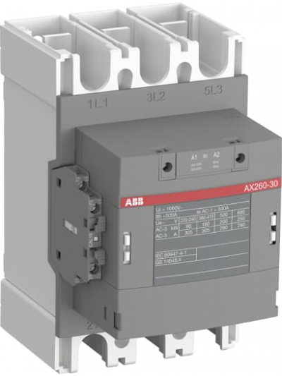 ABB, 265A, 3 Pole, 220-230V AC, AX CONTACTOR