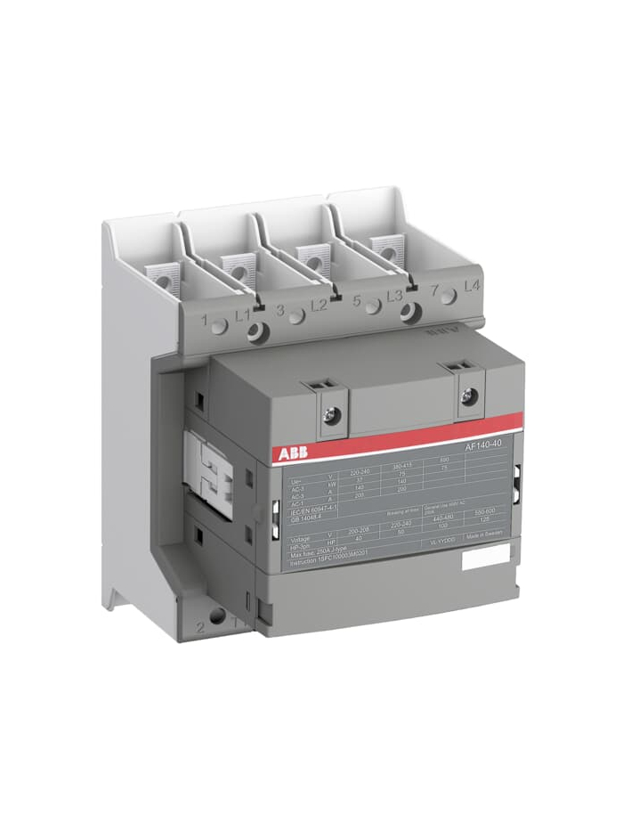 ABB, 200A, 4 Pole, 48-130V AC/DC, AF CONTACTOR