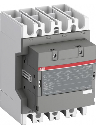 ABB, 275A, 4 Pole, 250-500V AC/DC, AF CONTACTOR