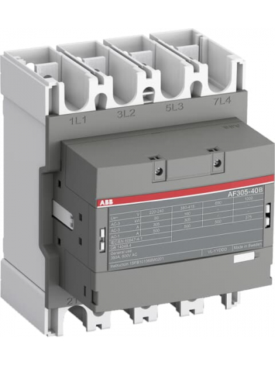 ABB, 500A, 4 Pole, 250-500V AC/DC, AF CONTACTOR