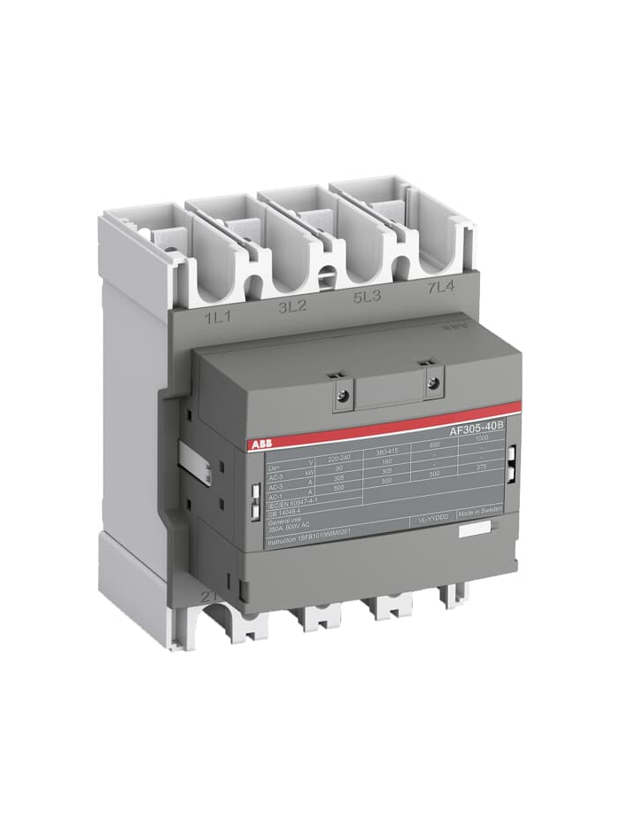 ABB, 500A, 4 Pole, 250-500V AC/DC, AF CONTACTOR