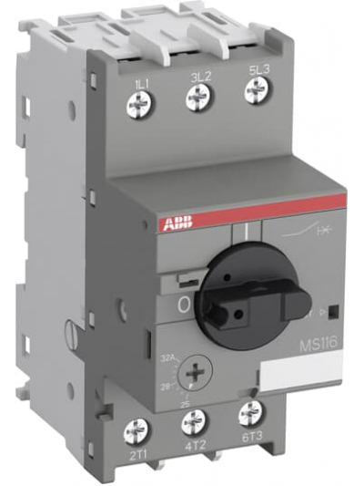 ABB, 16-20A, 9kW, MS116 MANUAL MOTOR STARTER