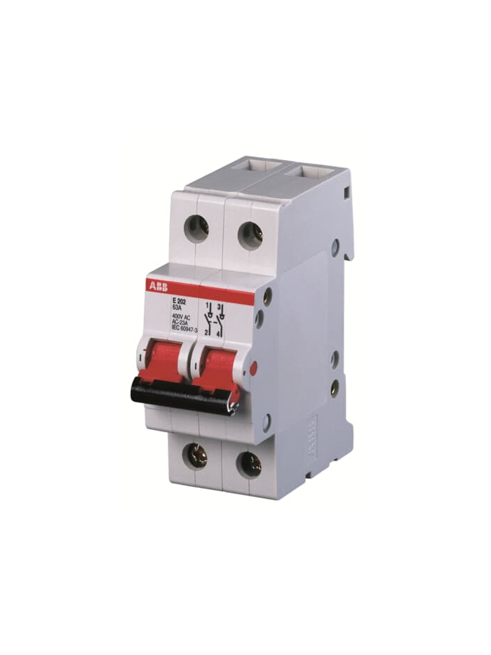 ABB, 2 Pole, 125A, E202/125r ISOLATOR