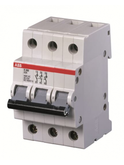 ABB, 3 Pole, 100A, E203/100r ISOLATOR