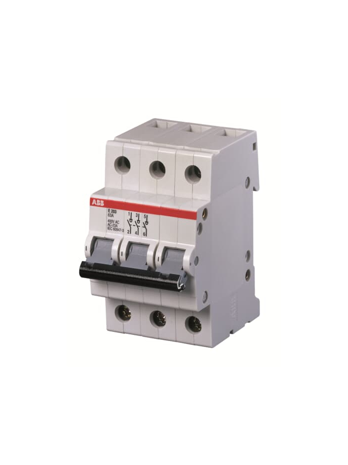 ABB, 3 Pole, 100A, E203/100r ISOLATOR