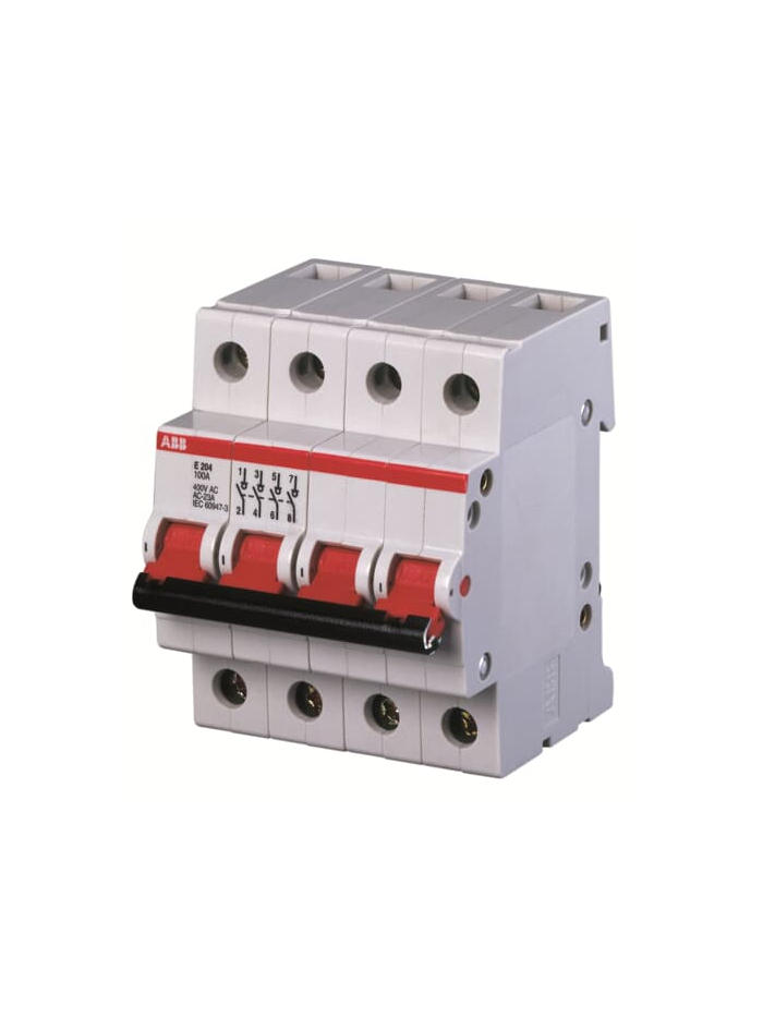 ABB, 4 Pole, 80A, E204/80r ISOLATOR