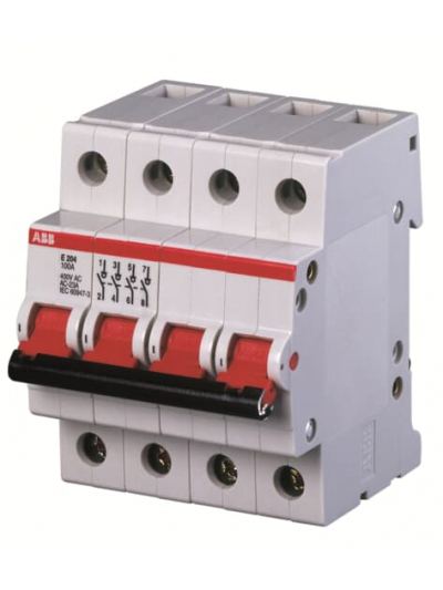 ABB, 4 Pole, 100A, E204/100r ISOLATOR