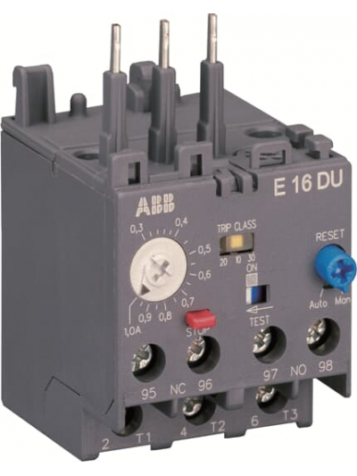 ABB, 0.8-2.7A, E16DU 2.7 ELECTRONIC OVERLOAD RELAY