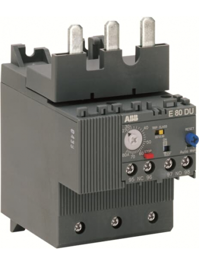 ABB, 27-80A, E80DU 80 ELECTRONIC OVERLOAD RELAY