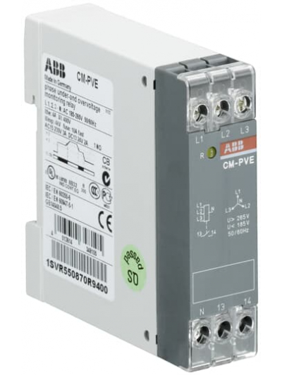 ABB, 3 Phase, 320-460V AC, MEASURING & MONITORING RELAY