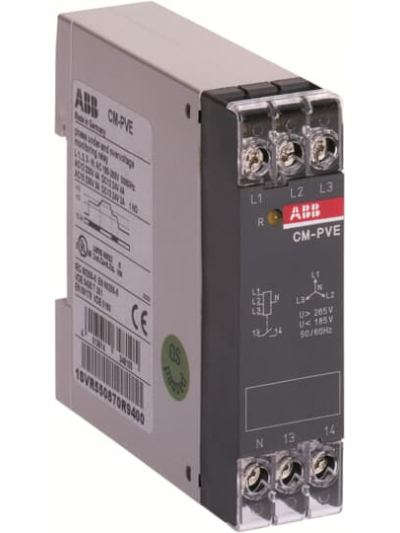 ABB, 3 Phase, 320-460V AC, MEASURING & MONITORING RELAY