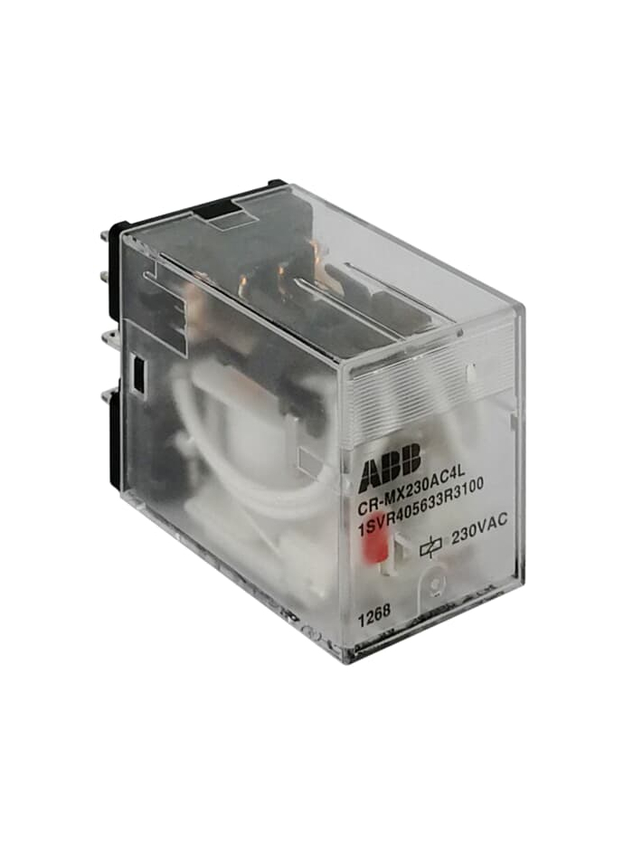 ABB, 7A, 110V AC, 2 C/O (SPDT), CR-MX110AC2L PLUGGABLE INTERFACE RELAY