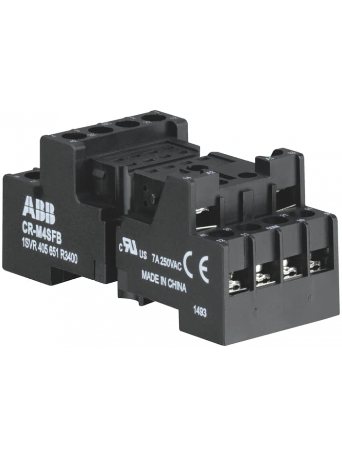 ABB, CR-M4SFB Type, 2/4 C/O (SPDT) Contacts for PLUGGABLE INTERFACE RELAY