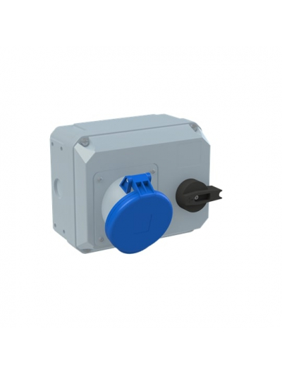 ABB, 63A, 200-250V, 263MHS6 Type, IP44 SOCKET OUTLET