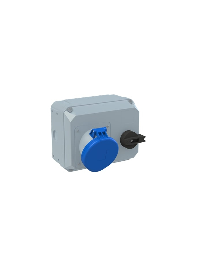 ABB, 63A, 200-250V, 263MHS6 Type, IP44 SOCKET OUTLET