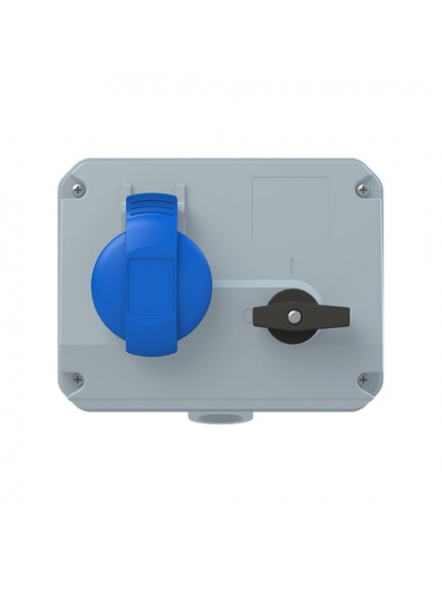 ABB, 16A, 200-250V, 216MHS6 Type, IP44 SOCKET OUTLET